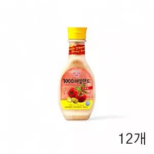 WL 오뚜기 1000 아일랜드 드레싱 500g X 12개 샐러드 시저드레싱 샐러드 치폴레소스 WFLQQ64