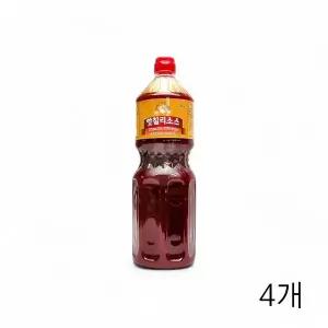 WL 레벤 핫칠리소스 2Kg X 4개 샤브샤브칠리소스 월남쌈소스 칠리드레싱 핫칠리샤브소스 WFLQQ01