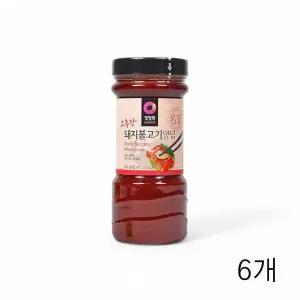 WL 청정원 고추장 돼지불고기양념 840g X 6개 고기양념장 소불고기 만능양념 간단양념 WFLQPHJ