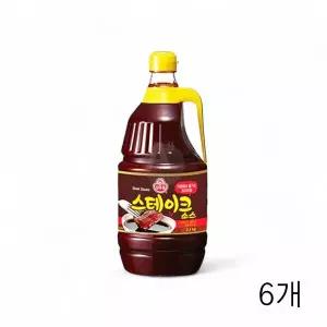 WL 오뚜기 스테이크소스 2.1Kg X 6개 대용량 식자재 업소용 큐 고기립소스 바베큐양념 WFLQPQM