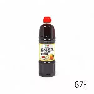 WL 초담원 유자폰즈 900ml X 6개 유자소스 디핑소스 샐러드드레싱 유자드레싱 유자음료 WFLQPFE