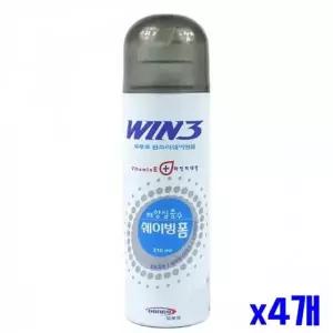 WL 부드러운 도루코 WIN3 쉐이빙폼 210ml x4개 WFLR0T5