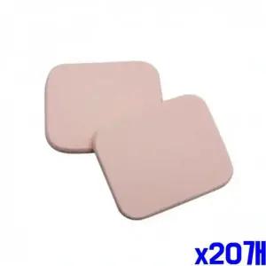 WL 메이크업 사각 퍼프 43x52mm 2개입 X20개 미용 스폰지 WFLQZCW