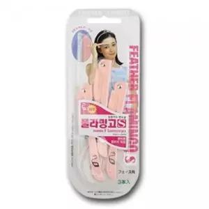 플라밍고 페더 면도기 3p 여성면도기 잔털 눈썹칼 여성면도기 수염 제모 WFLQFE4