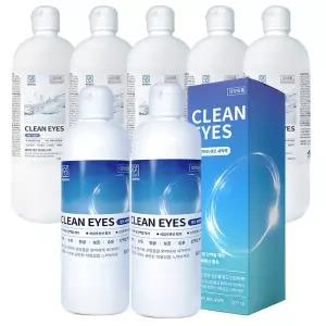 깨끗한아이 렌즈 세정액 500ml 2개+식염수 500ml 5개