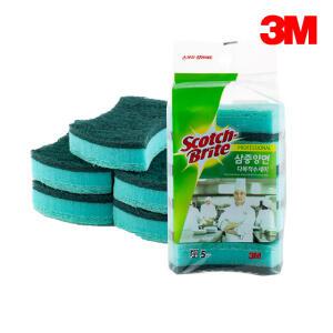 3M 스카치브라이트 삼중양면수세미 (5개입x4개)