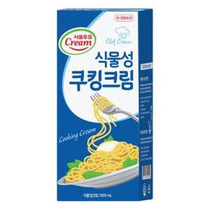 서울우유 식물성 쿠킹크림 1000ml 12개 콜드아이스 안전포장발송