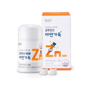 [함소아 영양제] 글루콘산 아연가득 120정 x 1박스 (2개월분) *JMHGLC001
