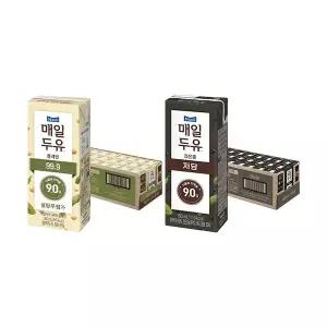 매일두유 99.9 190ml, 24개 + 검은콩 190ml, 24개