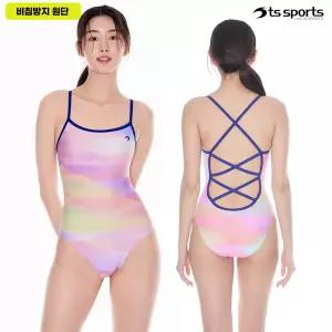 여성수영복 여자 실내 원피스 U자 X자 반신 반팔 올인원 집업 래쉬가드 투피스 빅사이즈 강습용 초등 생존수영 아레나 더블크로스백