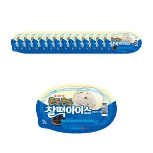 [슈팅냉동] 찰떡아이스 쿠키앤크림, 90ml, 15개