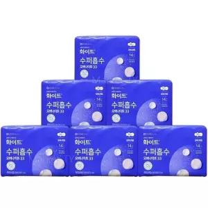 화이트 수퍼흡수 오버나이트 14개 x 6세트