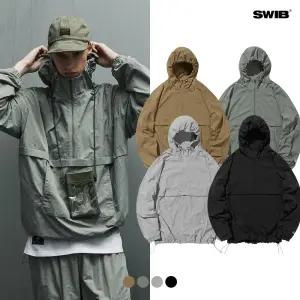[스위브]유니) SWIB LOGO NYLON ANORAK (LSQFCAL220M)