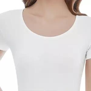 여성 순면런닝 반팔 티셔츠 백색 런닝 흰런닝 40수 셔츠 메리야스