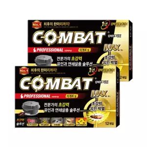 컴배트 파워 맥스 타게트형 바퀴벌레용 12개입 x 2개