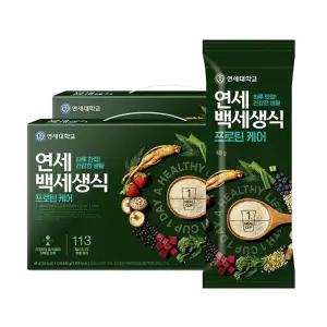 연세 백세생식 하루 한컵 단백질 프로틴 케어 40g, 21포, 2상자 (총42포/6주분)