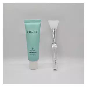 샤르드 CHARDE 멜라필 크림 마스크 멜라닌 기미 흡착케어 흑자 팩 50ml 2개(+실리콘브러쉬)