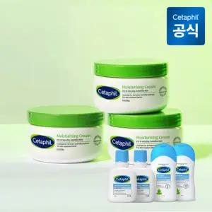 세타필 모이스춰라이징 크림 250g 3개+클렌저 29ml 2개+바디워시 50ml 2개
