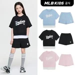 [MLB키즈](공식)26SS 스트릿 베이직 레이어드 티셔츠세트(여아) (3color)7FS1B0663