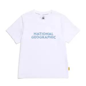 [내셔널지오그래픽]N255UTS920 네오디 빅로고 반팔 티셔츠 WHITE