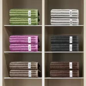 6P 40수 선염타월 국내생산 170g 핀스트라이프