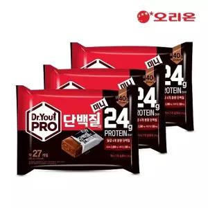 오리온 닥터유 프로 단백질바 미니(약27개입, 총280g) x 3개