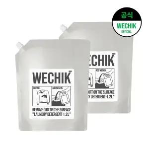 위칙 9중효소 EM Plus 세탁세제 리필 1.2L 2개