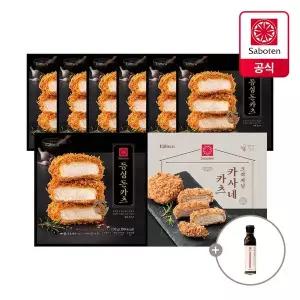 [사보텐]일본 정통 수제 돈까스 등심 7팩+오리지널 카사네 1팩 + 돈까스 소스