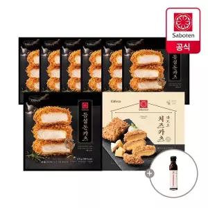 [사보텐]일본 정통 수제 돈까스 등심 7팩+콰트로 치즈 1팩 + 돈까스 소스