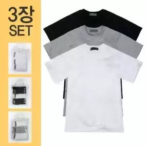 [국내정품] 지오다노 면 100% 라운드넥 반팔 3pcs 패키지(공용)