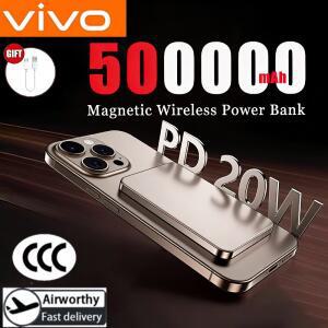 ViVO 500000mAh 무선 보조베터리, 마그네틱 휴대용 초슬림 고속 충전 외장 배터리 (샤오미 아이폰 2026 신