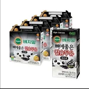 베지밀 뼈에좋은 칼슘 검은콩 두유 190ml 64팩