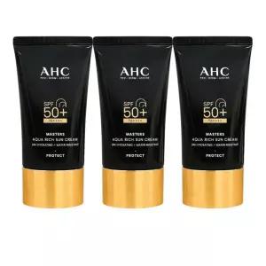 AHC [대용량] 마스터즈 아쿠아 리치 선크림 60ml 3개