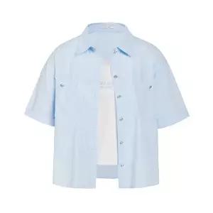 [JJ지고트](광주신세계)[SET] 세미크롭 카라 셔츠+슬리브리스 GS5N0BL571