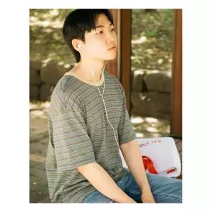 헤지스 남성 25SS HIS 멀티스트라이프 반팔 티셔츠 HZTS5E804E2 472421