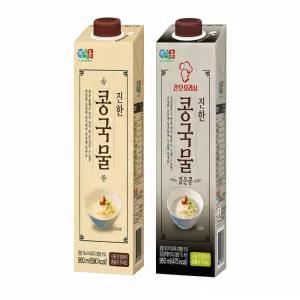 [가공식품] 정식품 진한 콩국물 (흰콩+검은콩) 950ml 12팩