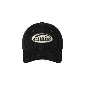 이미스 EMIS RUBBER PATCH CORDUROY BALL CAP BLACK 남녀공용