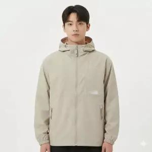 노스페이스 간절기 바람막이 자켓 컴팩트 NJ3BS13 샌드