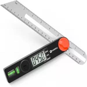하델 디지털 각도 측정기 8인치 230mm T-베벨 대형 LED 스크린이 있는 수평 수직 기포 레벨 0-338도 측정