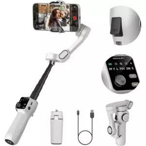 DJI 아오촨 3축 핸드 짐벌 폰 스테빌라이저 연장봉 80 쉐이크 얼굴 추적 기능 탑재 야외 촬영 브이로그용