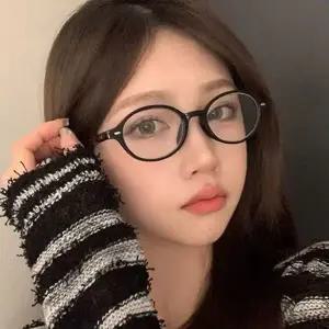 시력 보호 안경 청광 패션 남녀공용 차단 안경 가벼운 뿔테 데일리 안경닦이 스마트폰 디지털 케이스