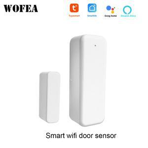 Tuya 스마트 미니 소형 Wifi 도어 센서 마그네틱 접촉 감지기 열기 및 닫기 Alexa Google 홈으로 음성 제어