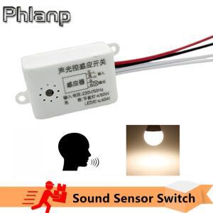 Phlanp-220V 모듈 감지기 자동 켜기 끄기 스마트 사운드 음성 센서 조명 스위치 복도 욕실 창고 계단에 사