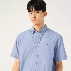 빈폴 멘 필라필 반소매 셔츠 블루 BC5765C47P LL C47P