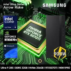 삼성데스크탑 코어 울트라9 RTX5070Ti 컴퓨터 DM500THZ-Z9ADB-RTX5070Ti 11PRO Ultra9-285 32GB SSD256GB