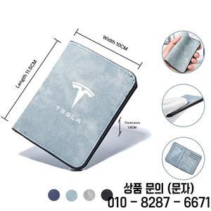 패션 자동차 운전 면허증 커버 신용 카드 지갑 거치대 테슬라 호환모델 3 로드스터 액세서리