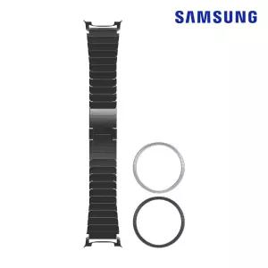 삼성전자 갤럭시 워치8 시리즈 메탈 스트랩 밴드 40mm 블랙 with 베젤링 스티커S MD-W8MB40