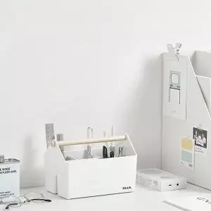 [하프클럽/]적층형 수납 바구니 소품수납함 다용도 정리함 책상 데스크