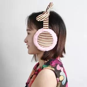 [하프클럽/]핑크 머리띠귀마개 겨울 방한 털귀마개 귀돌이 귀덮게