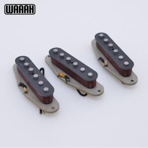 빈티지 waaah V70 SSS Handwound Alnico 5 싱글 코일 기타 픽업 그레이 바닥 플레이트 HSS 더블 부품